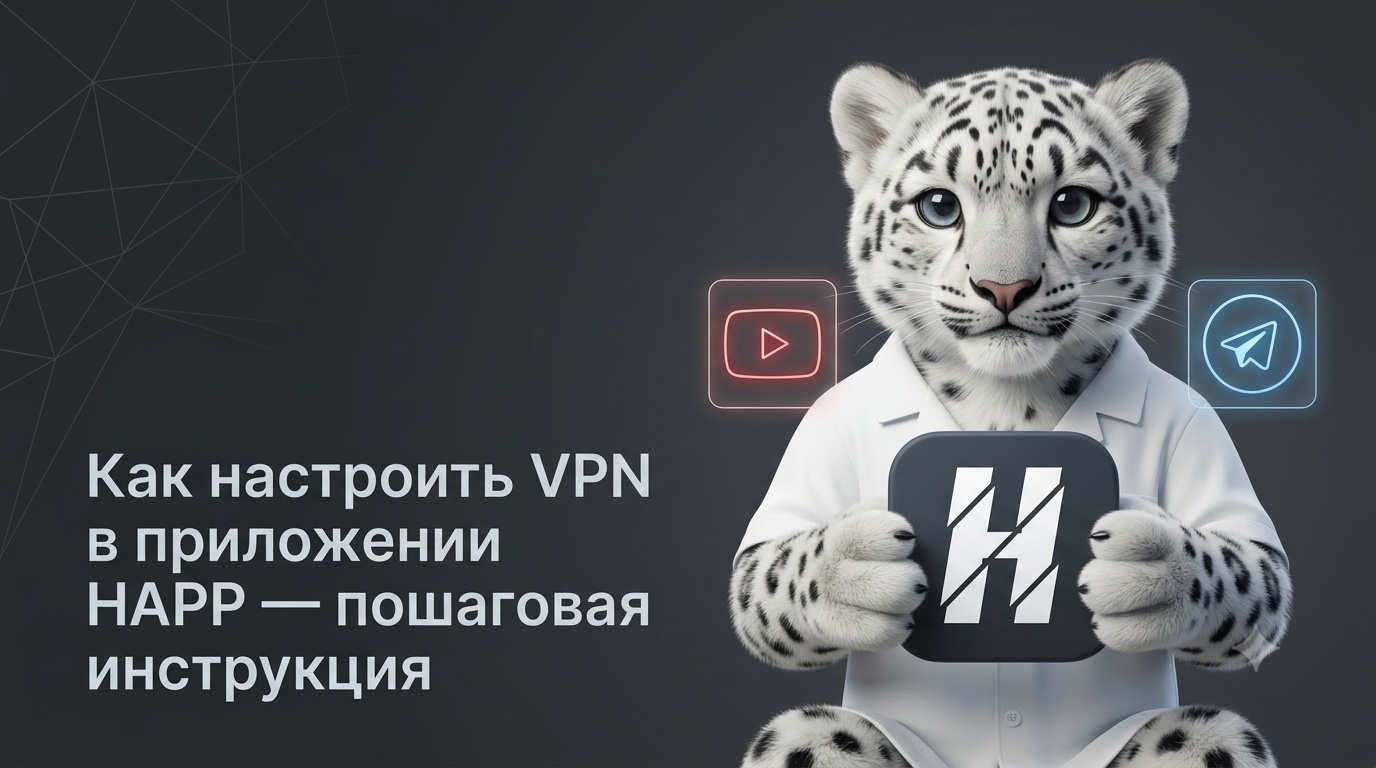 Как настроить VPN в приложении Happ — пошаговая инструкция