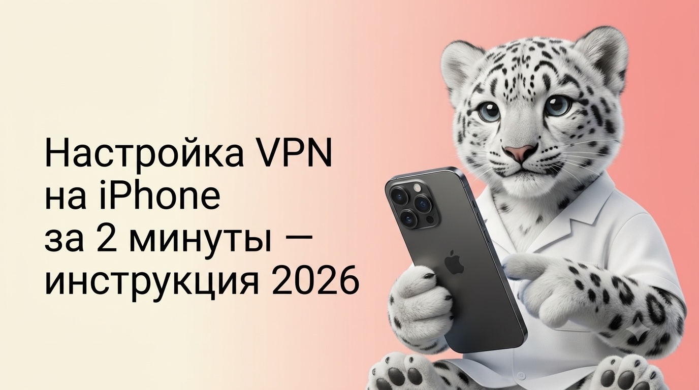 Настройка VPN на iPhone за 2 минуты — инструкция 2026